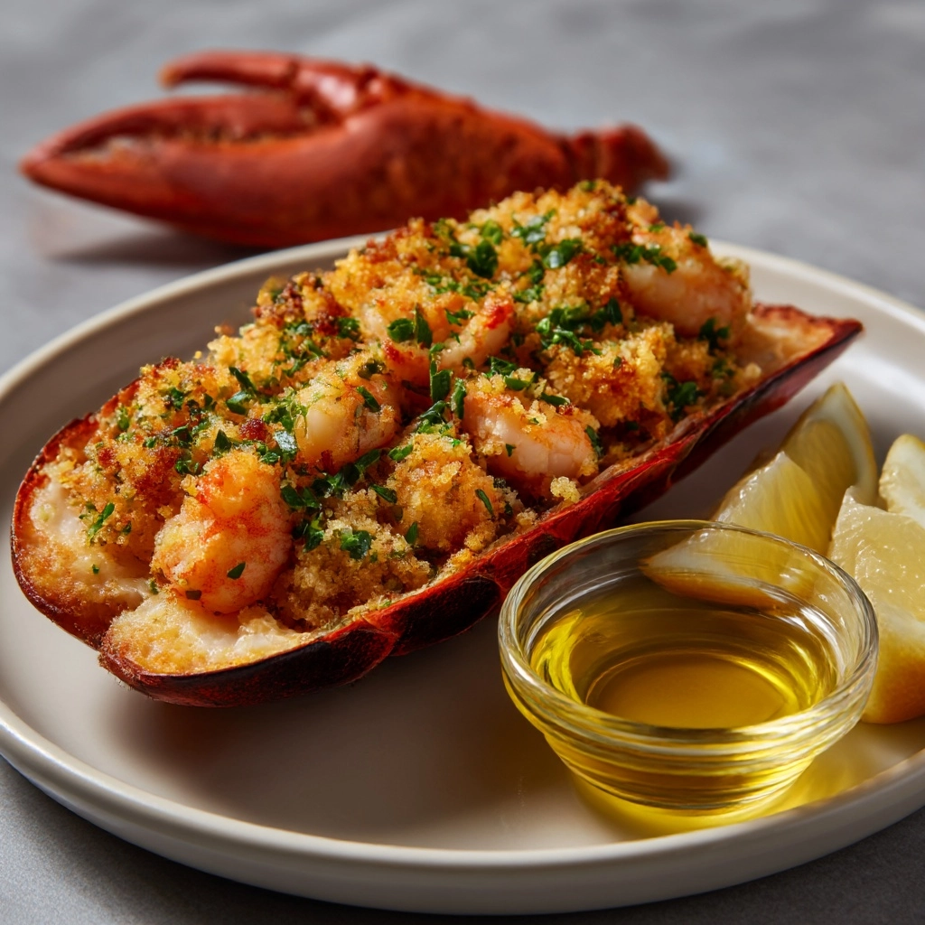 Whole Stuffed Lobster Recipe - Recipe Image