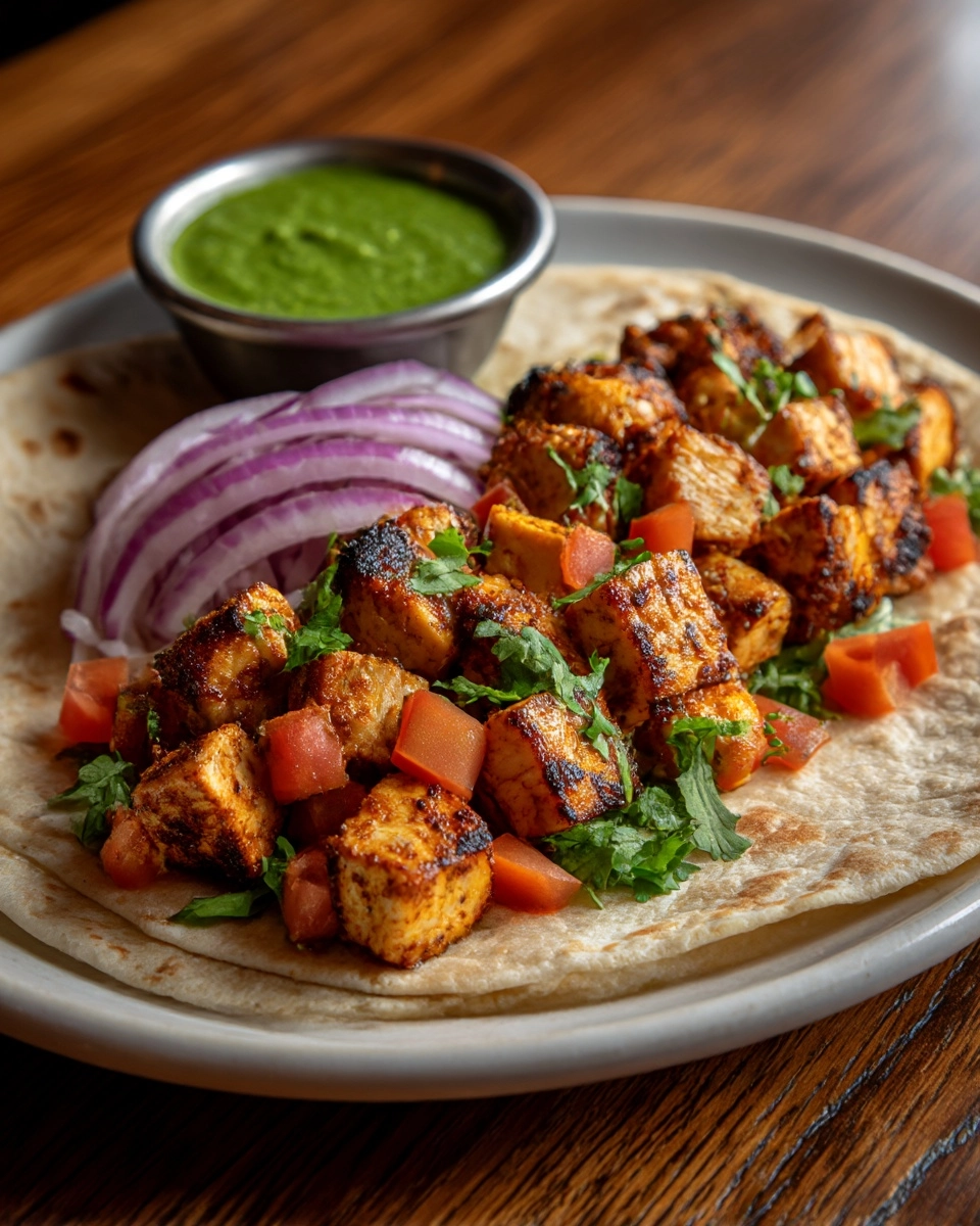 Charred Chile Marinated Grilled Chicken Tacos Recipe