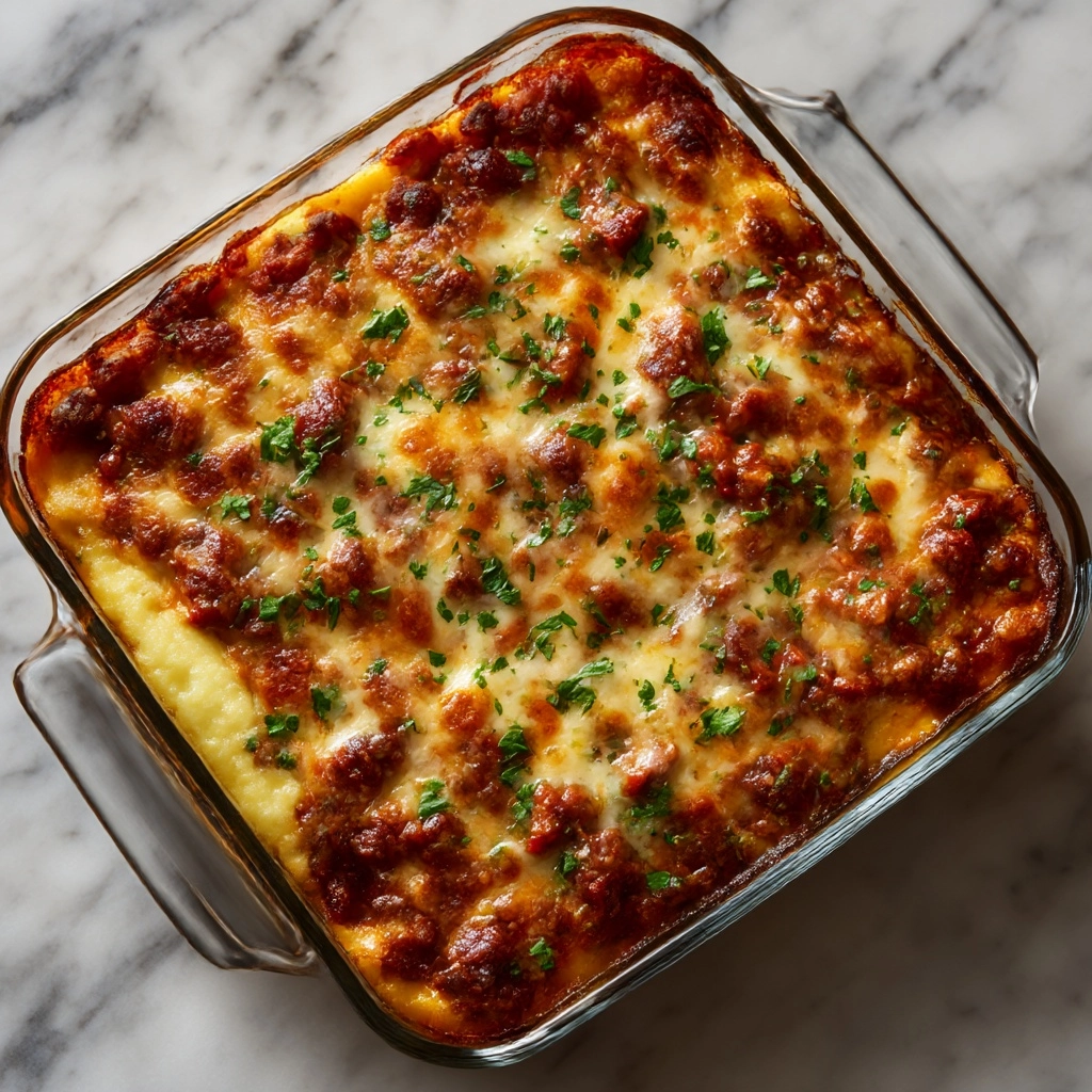 Mushroom Polenta Casserole Recipe - Recipe Image