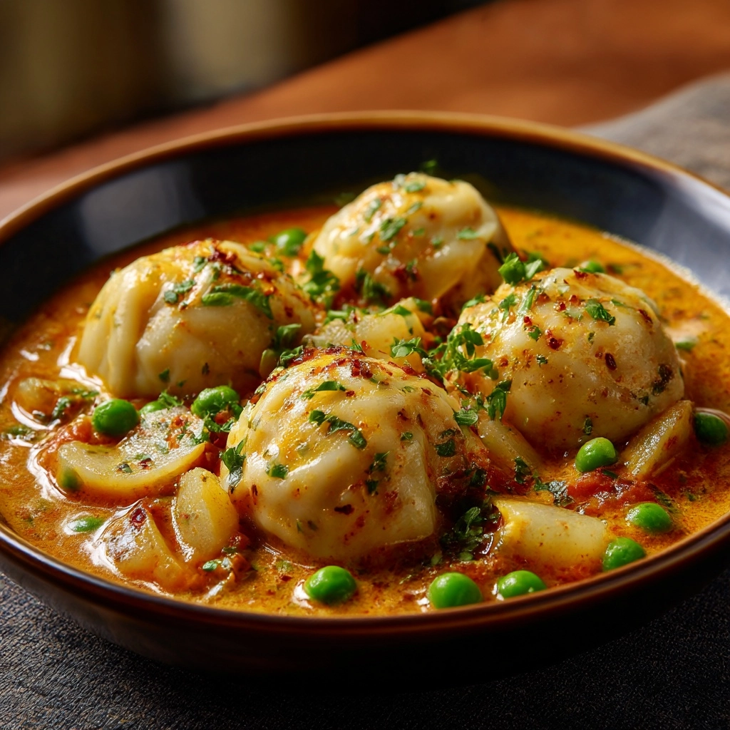 Coconut Curry Soup with Dumplings Recipe - Recipe Image