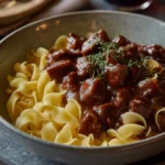 Beef Stroganoff with Egg Noodles Recipe
