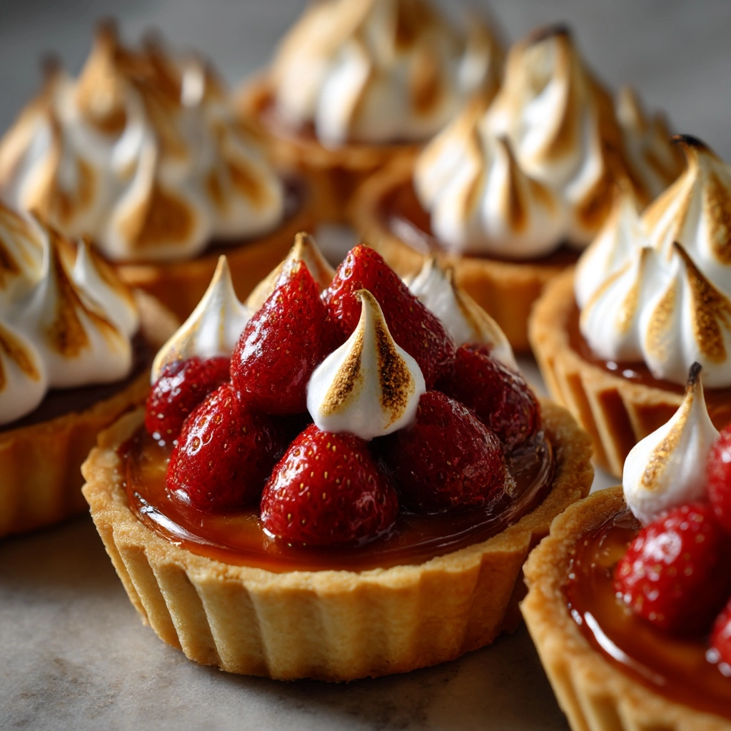 Strawberry Lemon Meringue Tarts Recipe - Recipe Image