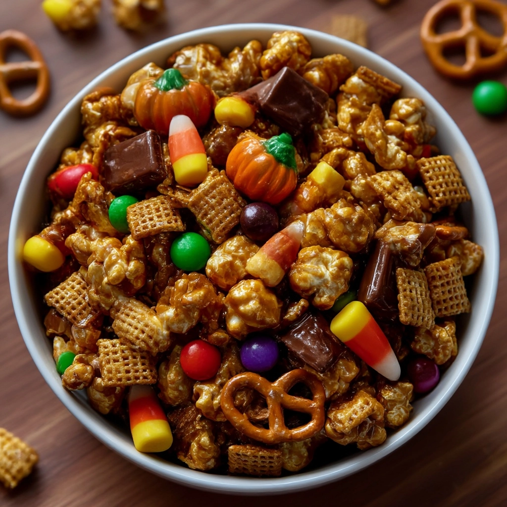 Scarecrow Halloween Snack Mix Recipe - Recipe Image