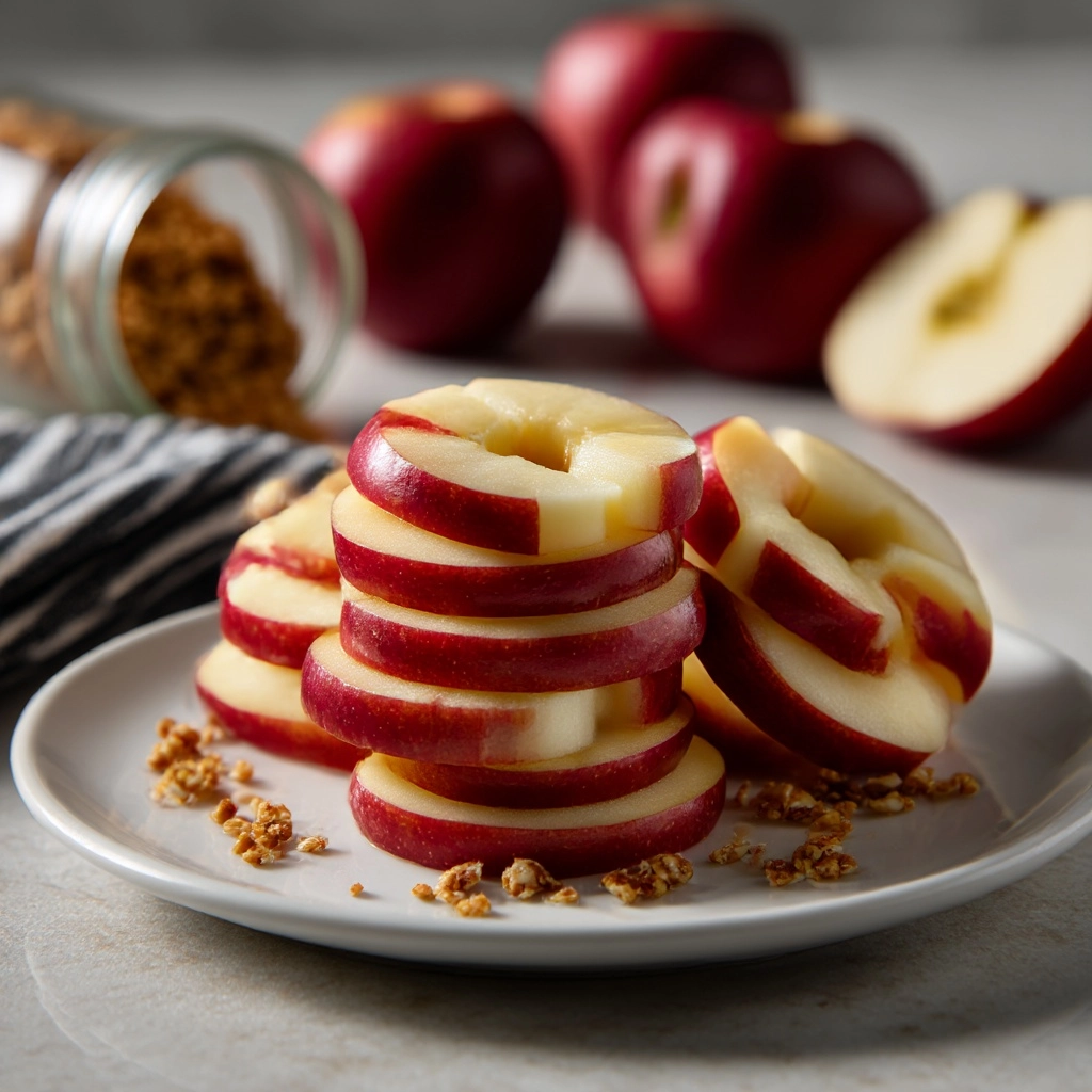 Peanut Butter Apple Sandwiches with Granola Recipe - Recipe Image