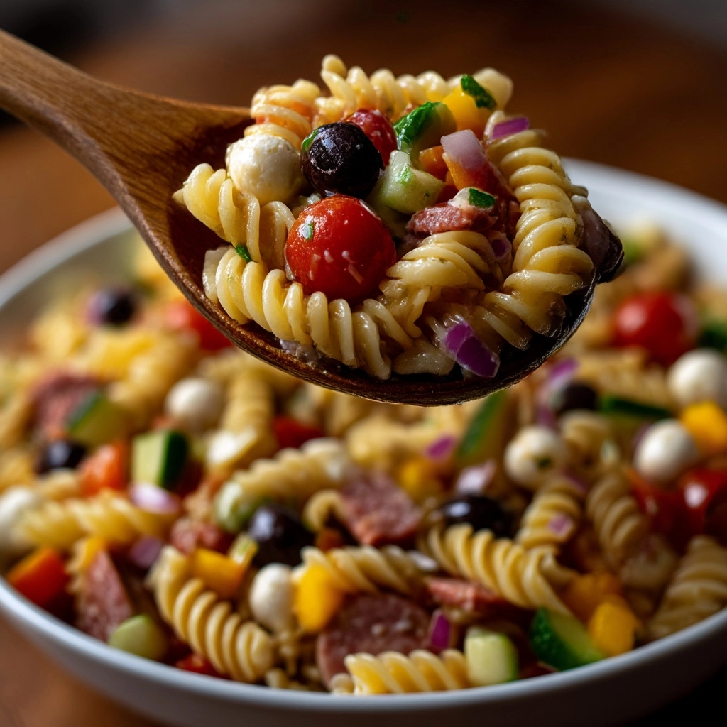 Zesty Italian Pasta Salad Recipe - Recipe Image