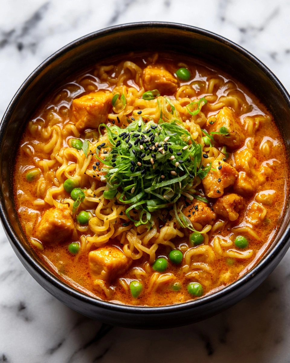 Cheesy Chicken Ramen Recipe
