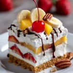 Easy No Bake Banana Split Recipe