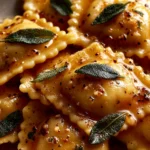 Ravioli with Sage Butter Sauce Recipe