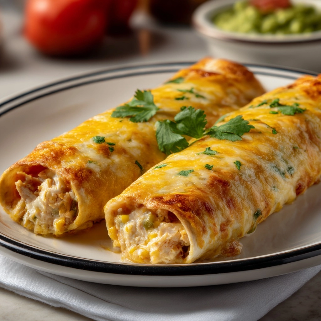 Chicken Enchiladas with Sour Cream Sauce Recipe - Recipe Image