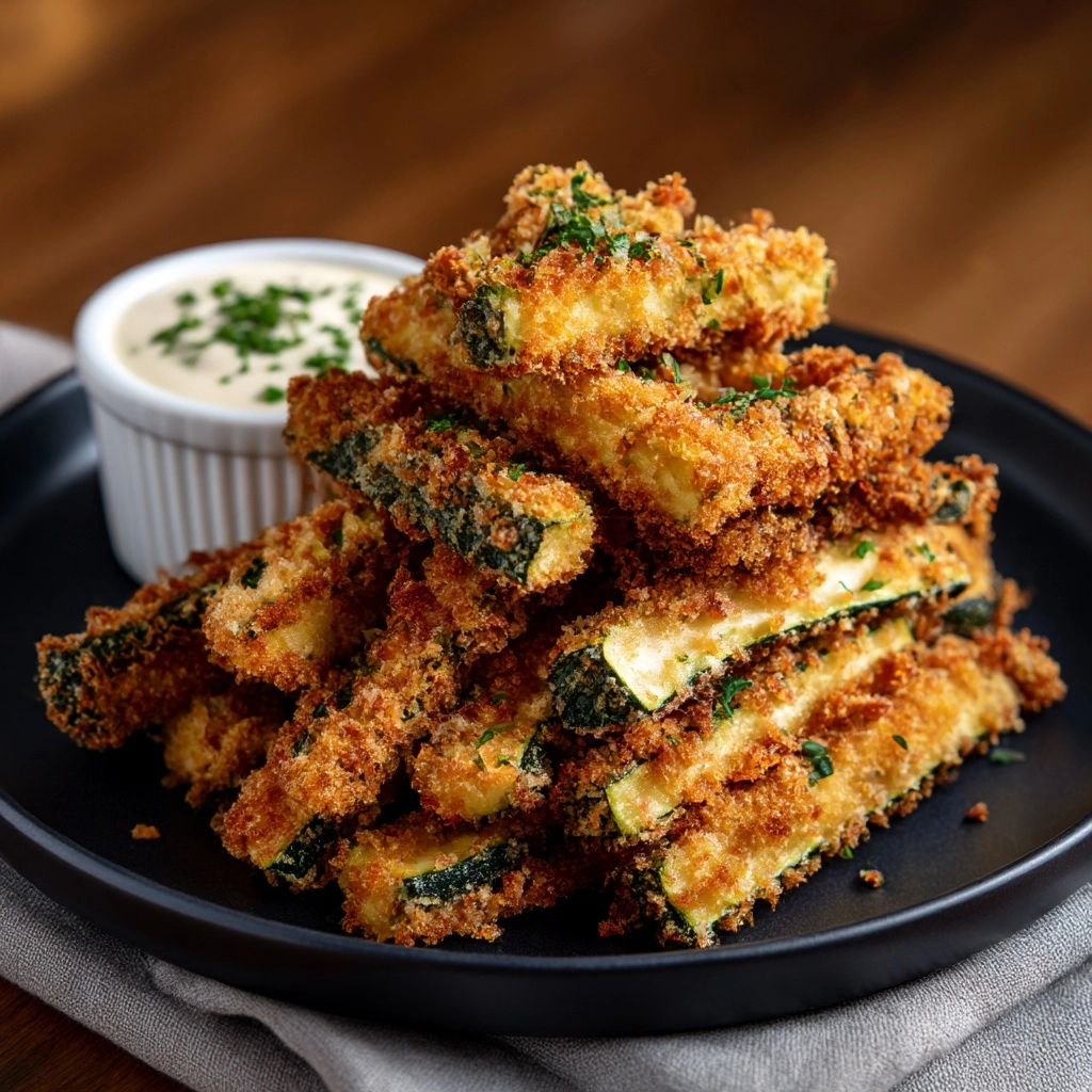 Baked Zucchini Fries Recipe - Recipe Image