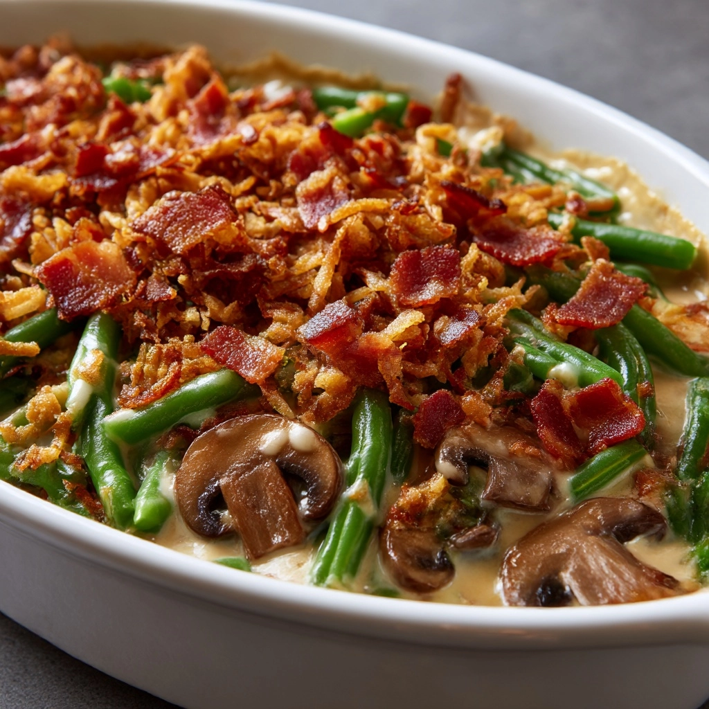 Creamy Bacon Green Beans Recipe - Recipe Image