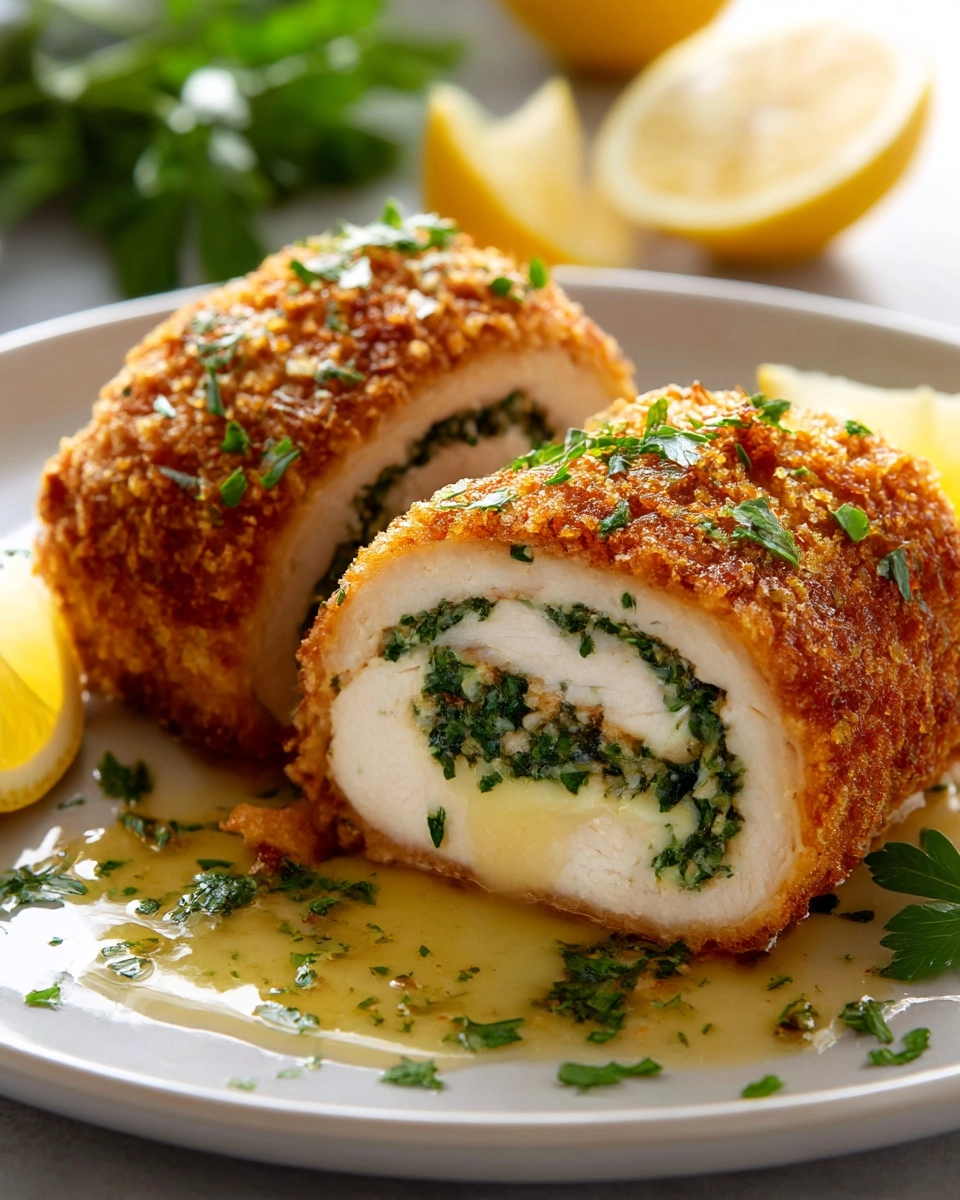 Crispy Chicken with Herb Butter Recipe