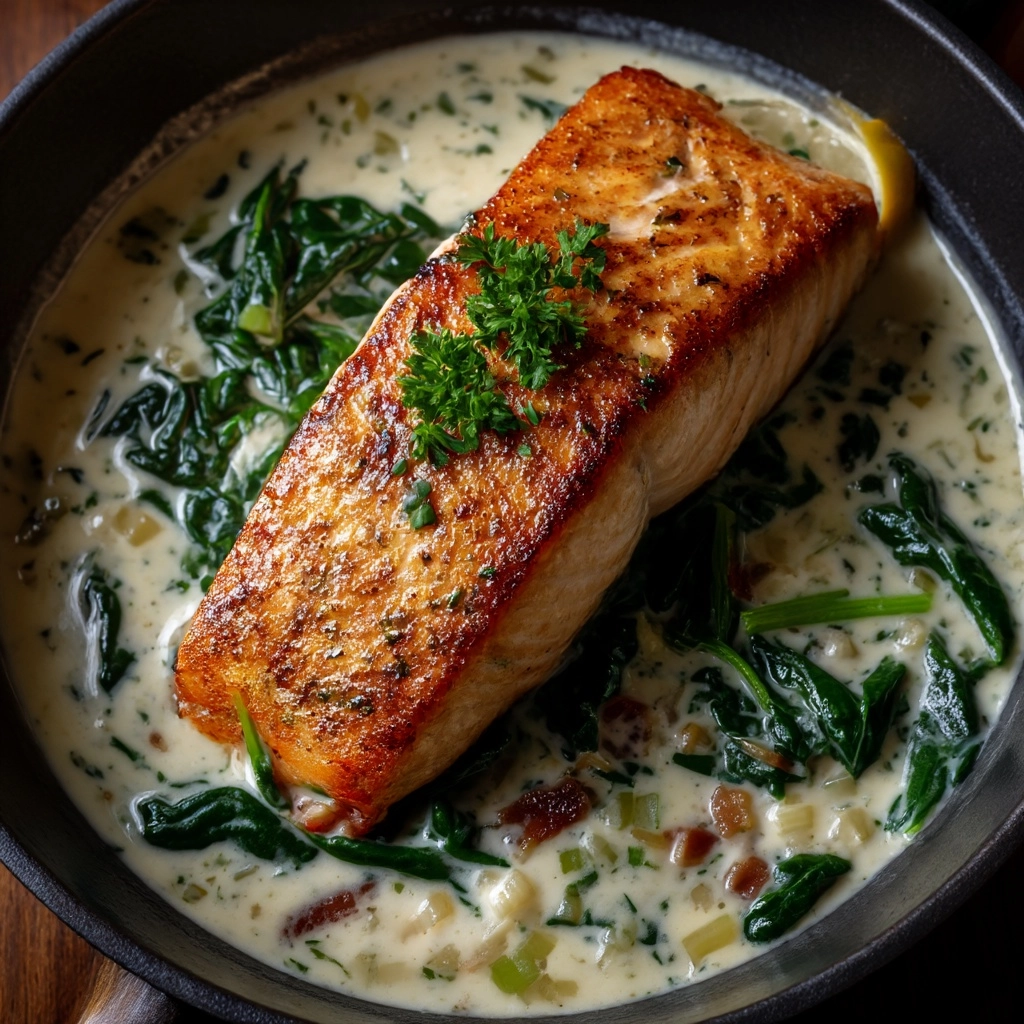 Garlic Butter Parmesan Salmon Recipe - Recipe Image