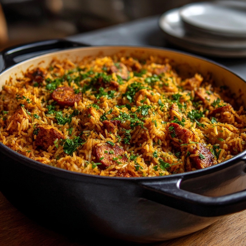 Cajun Chicken Sausage Jambalaya Recipe - Recipe Image