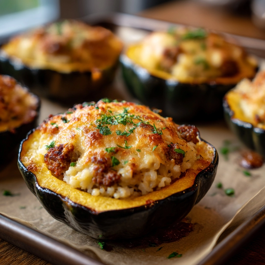 Stuffed Baked Acorn Squash Recipe - Recipe Image