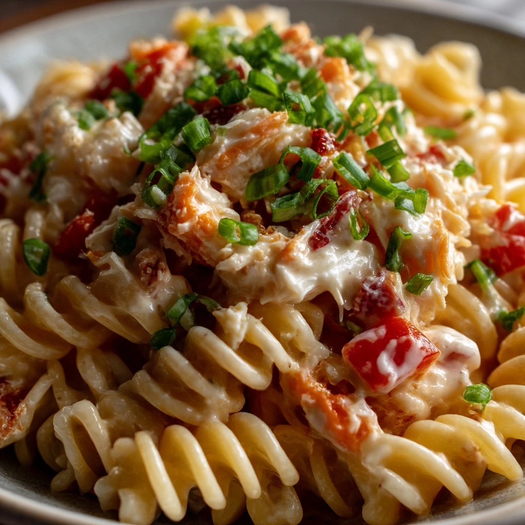 Creamy Crab Pasta Salad Recipe - Recipe Image