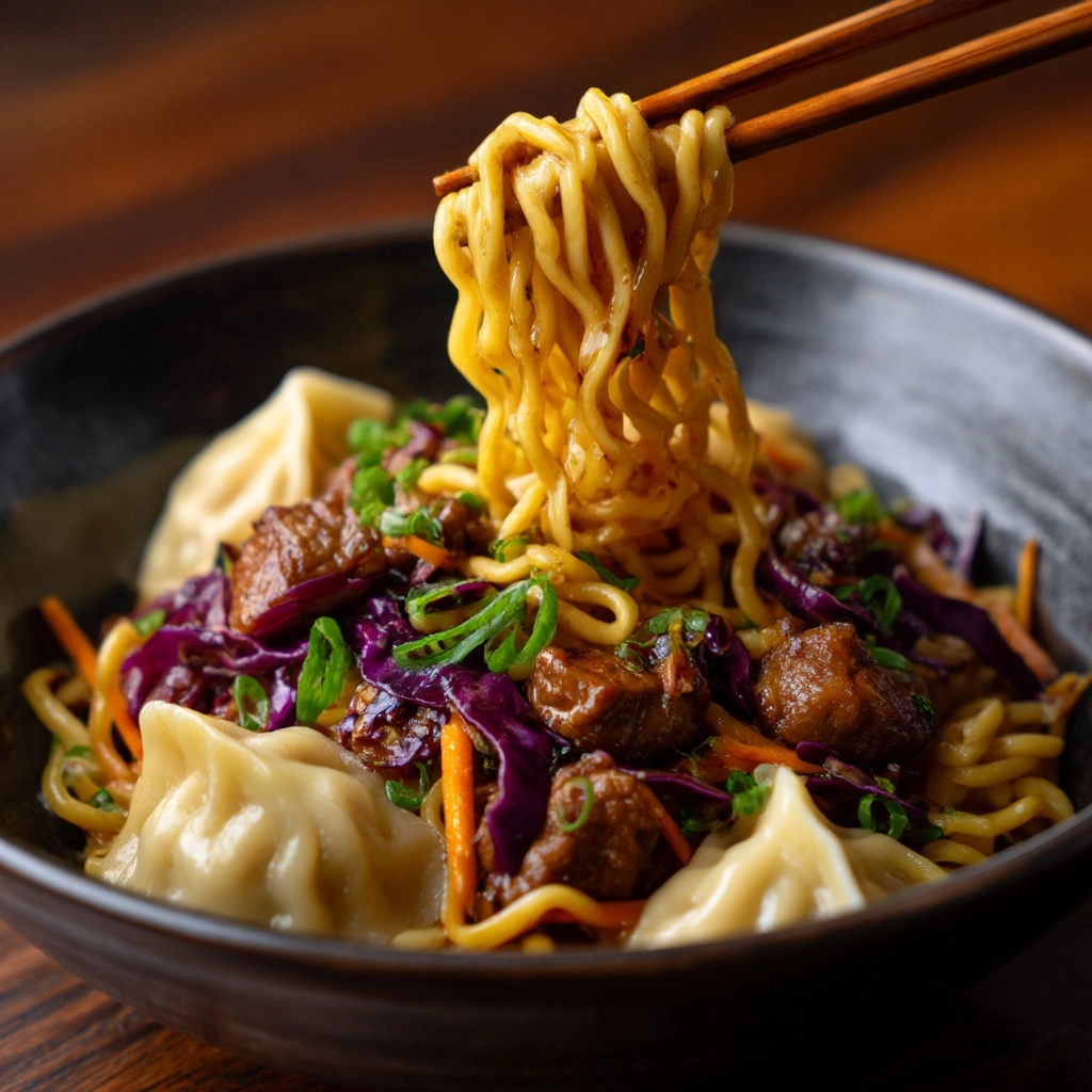Savory Asian Noodle Bowls Recipe - Recipe Image