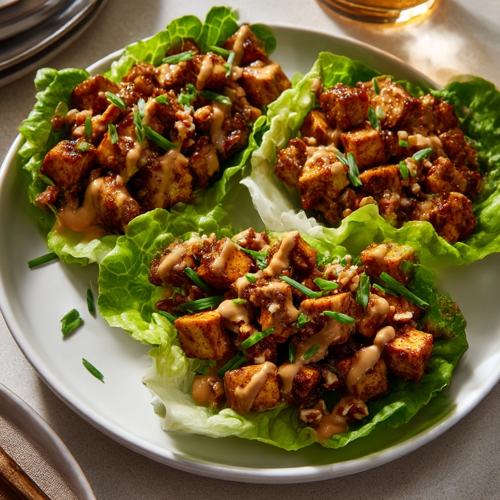 Vegan Lettuce Wraps Recipe - Recipe Image