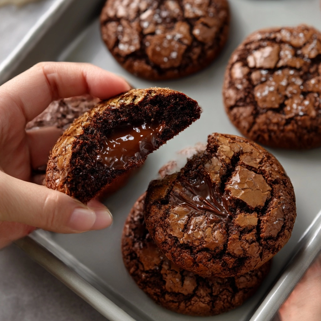 Two Huge Double Chocolate Cookies Recipe - Recipe Image