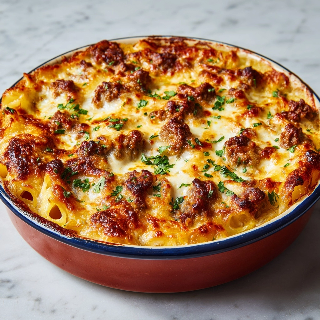 Delicious Angel Beef Casserole Recipe - Recipe Image