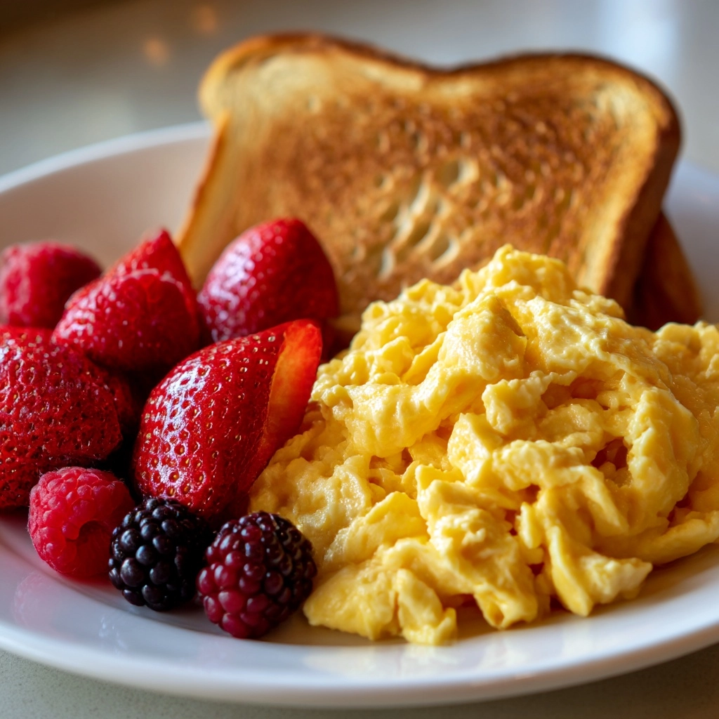 How to Make Perfect Fluffy Scrambled Eggs Recipe - Recipe Image