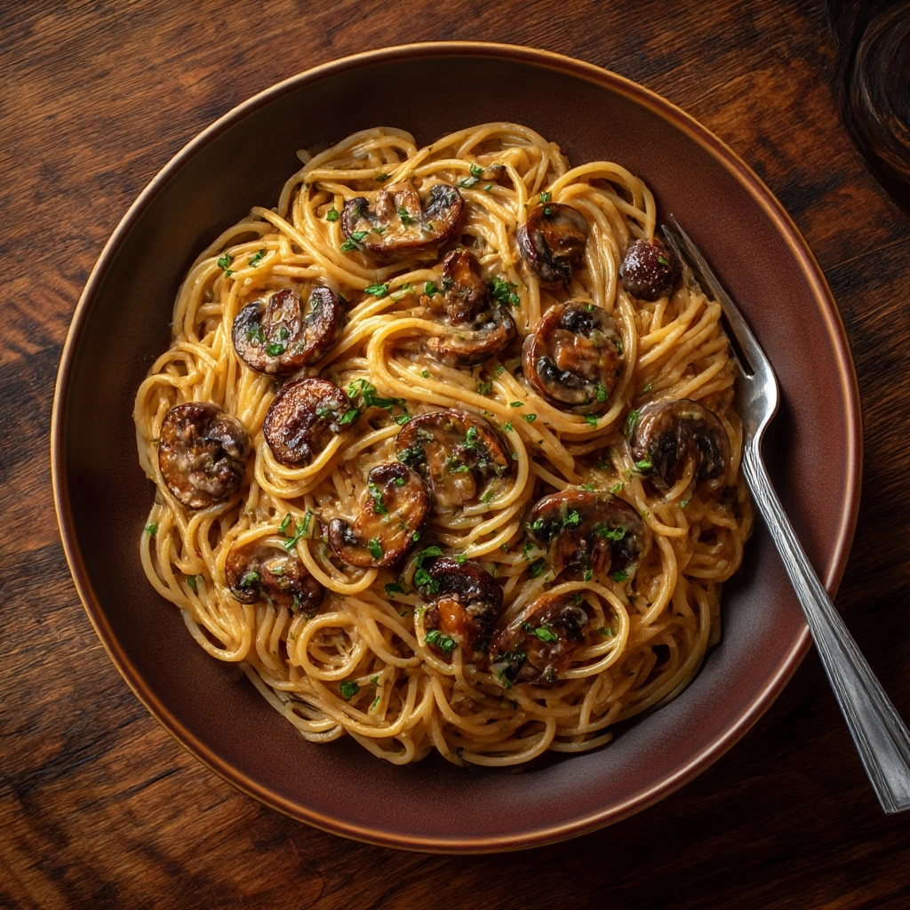 Brown Butter Mushroom Pasta Recipe - Recipe Image
