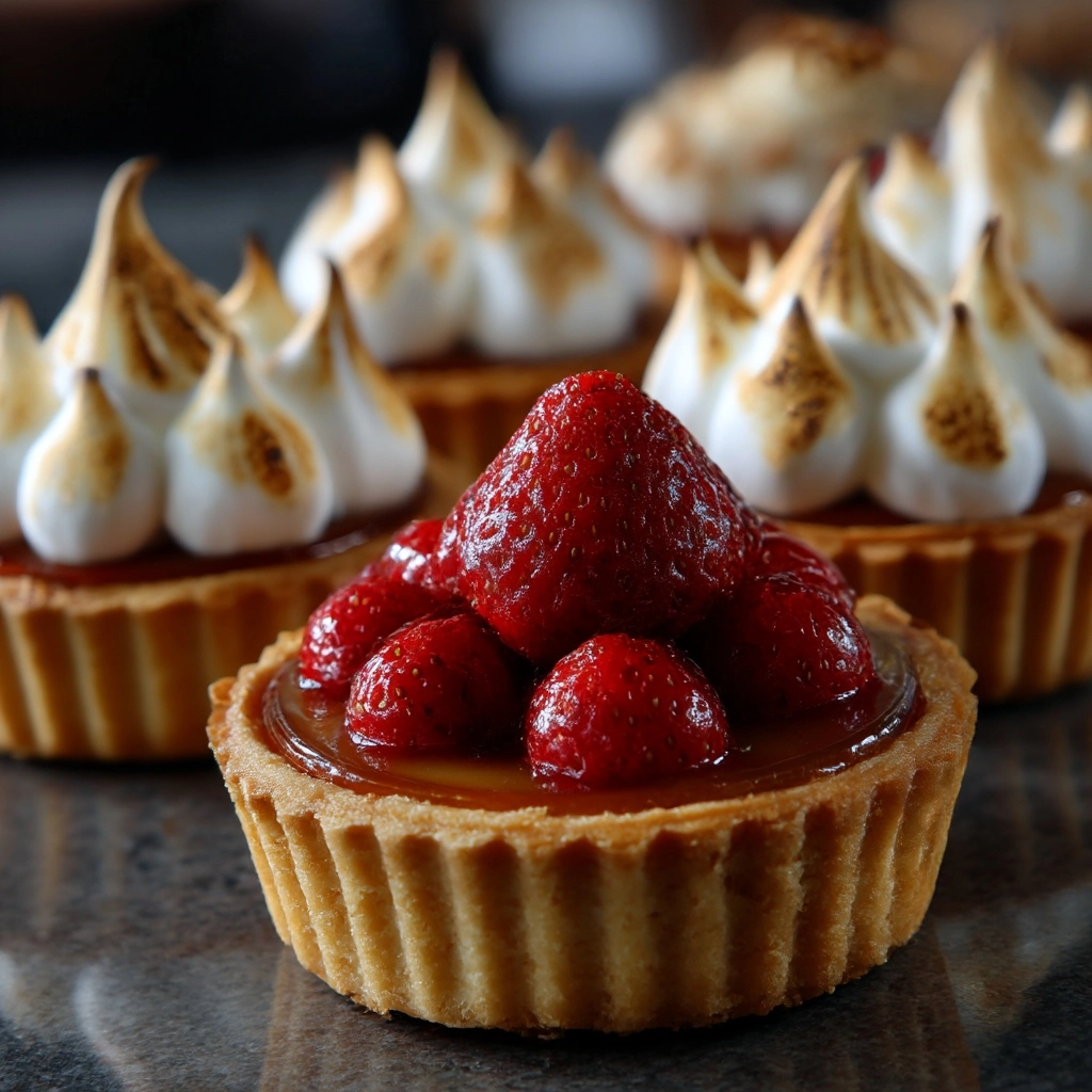 Strawberry Lemon Meringue Tarts Recipe - Recipe Image
