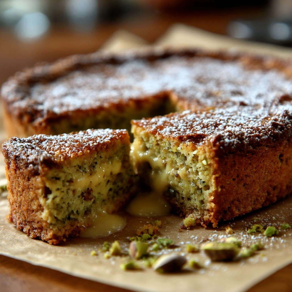 Pistachio Gooey Butter Cake Recipe - Recipe Image