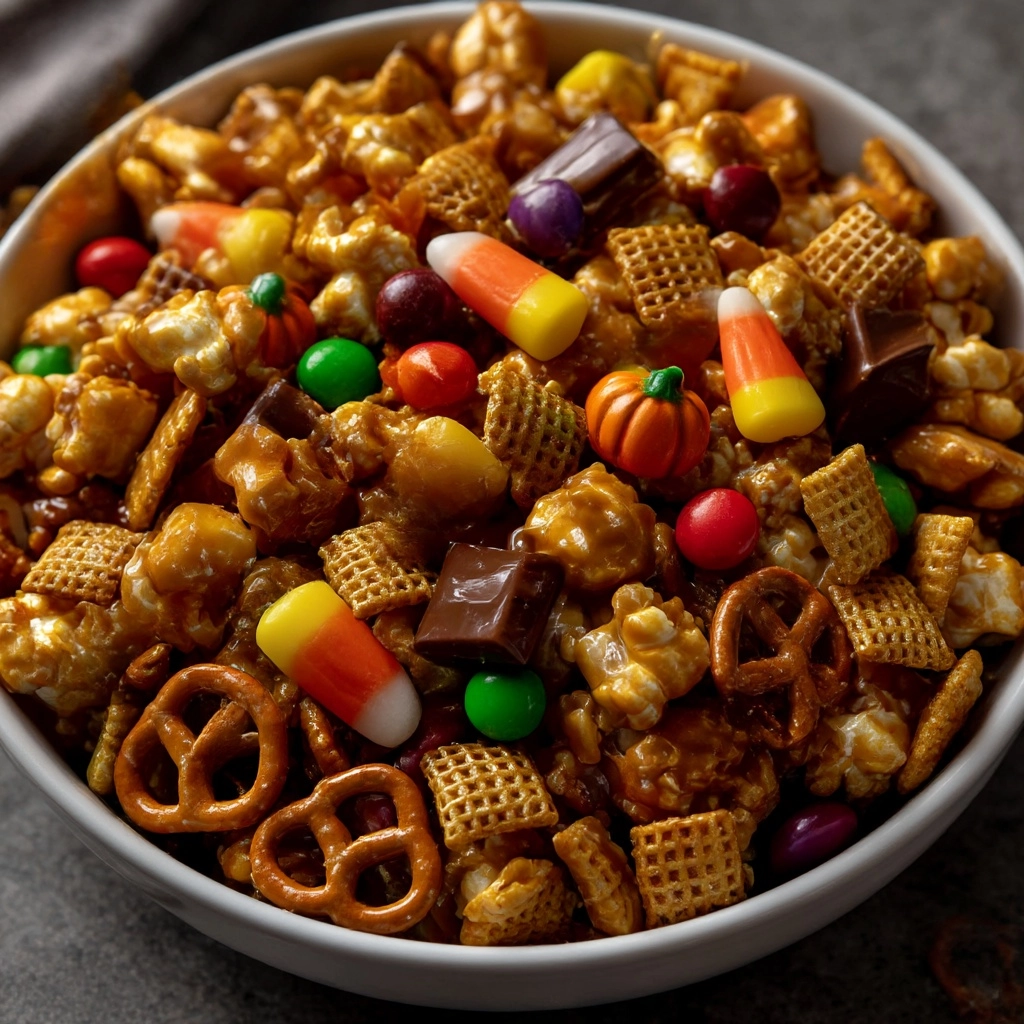 Scarecrow Halloween Snack Mix Recipe - Recipe Image