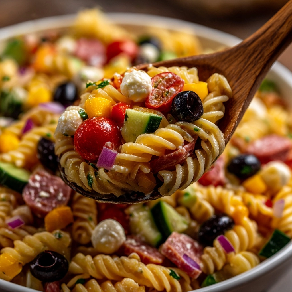 Zesty Italian Pasta Salad Recipe - Recipe Image