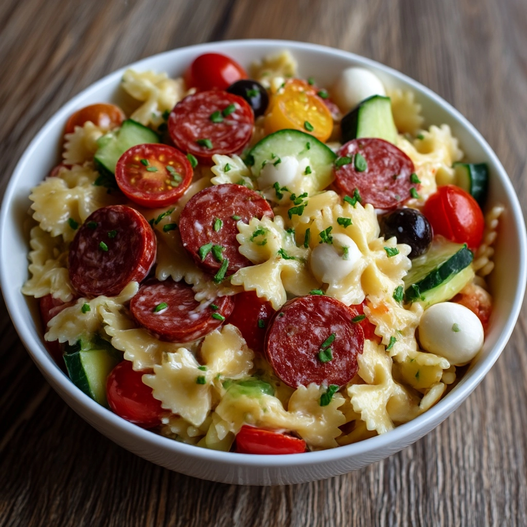 Bow Tie Italian Pasta Salad Recipe - Recipe Image