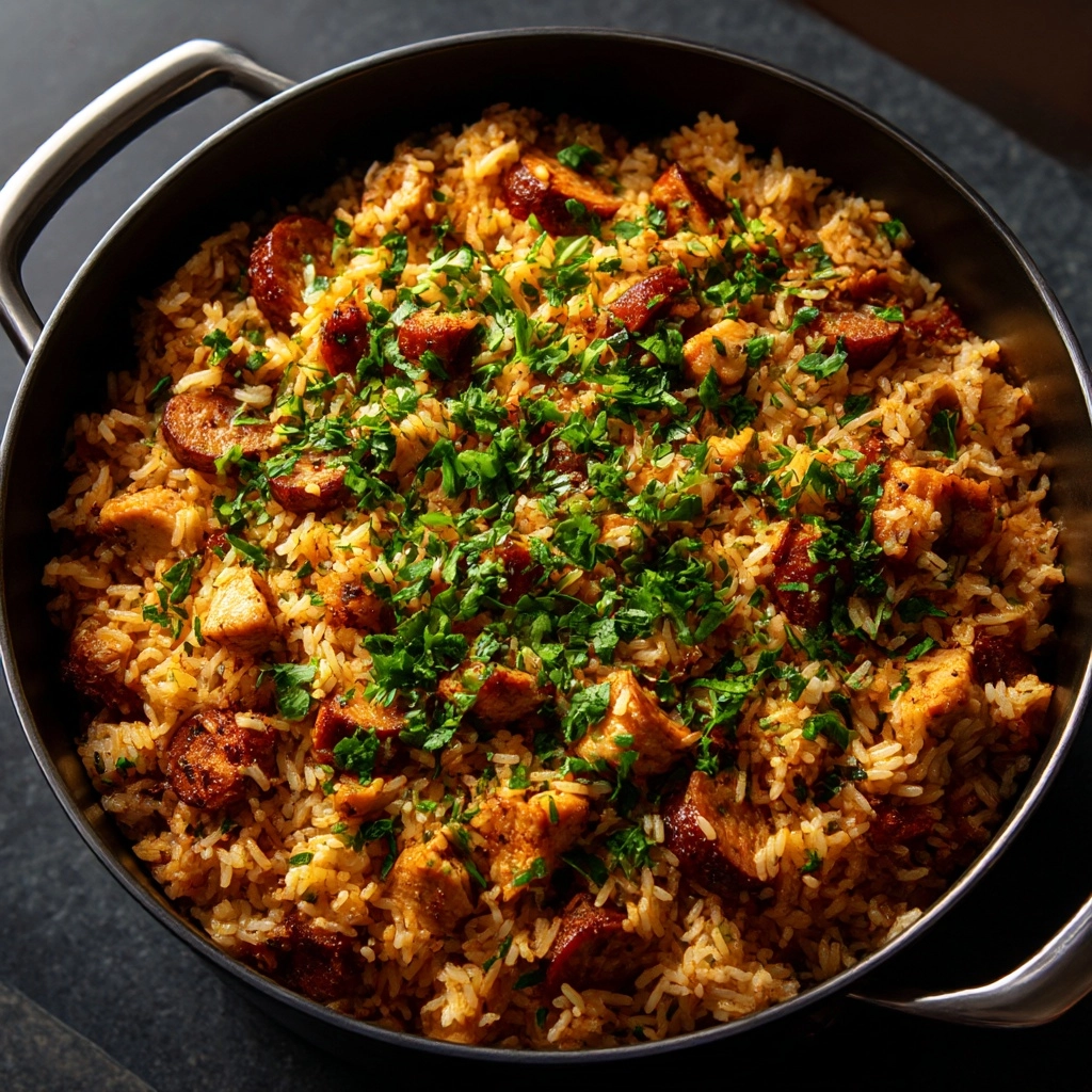 Cajun Chicken Sausage Jambalaya Recipe - Recipe Image