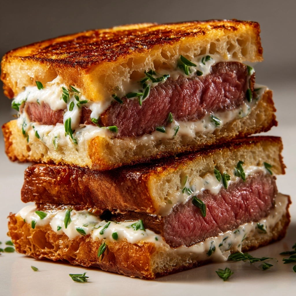 Steak Sandwich with Horseradish Sauce Recipe - Recipe Image