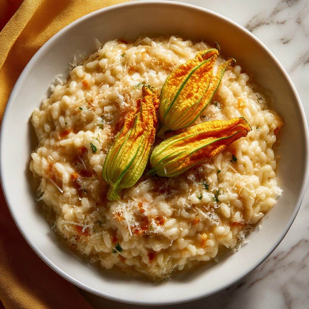 Squash Blossom Risotto Recipe - Recipe Image