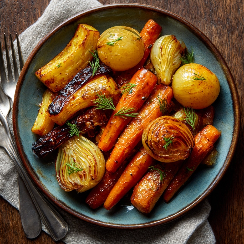 Balsamic Roasted Fennel and Carrots Recipe - Recipe Image