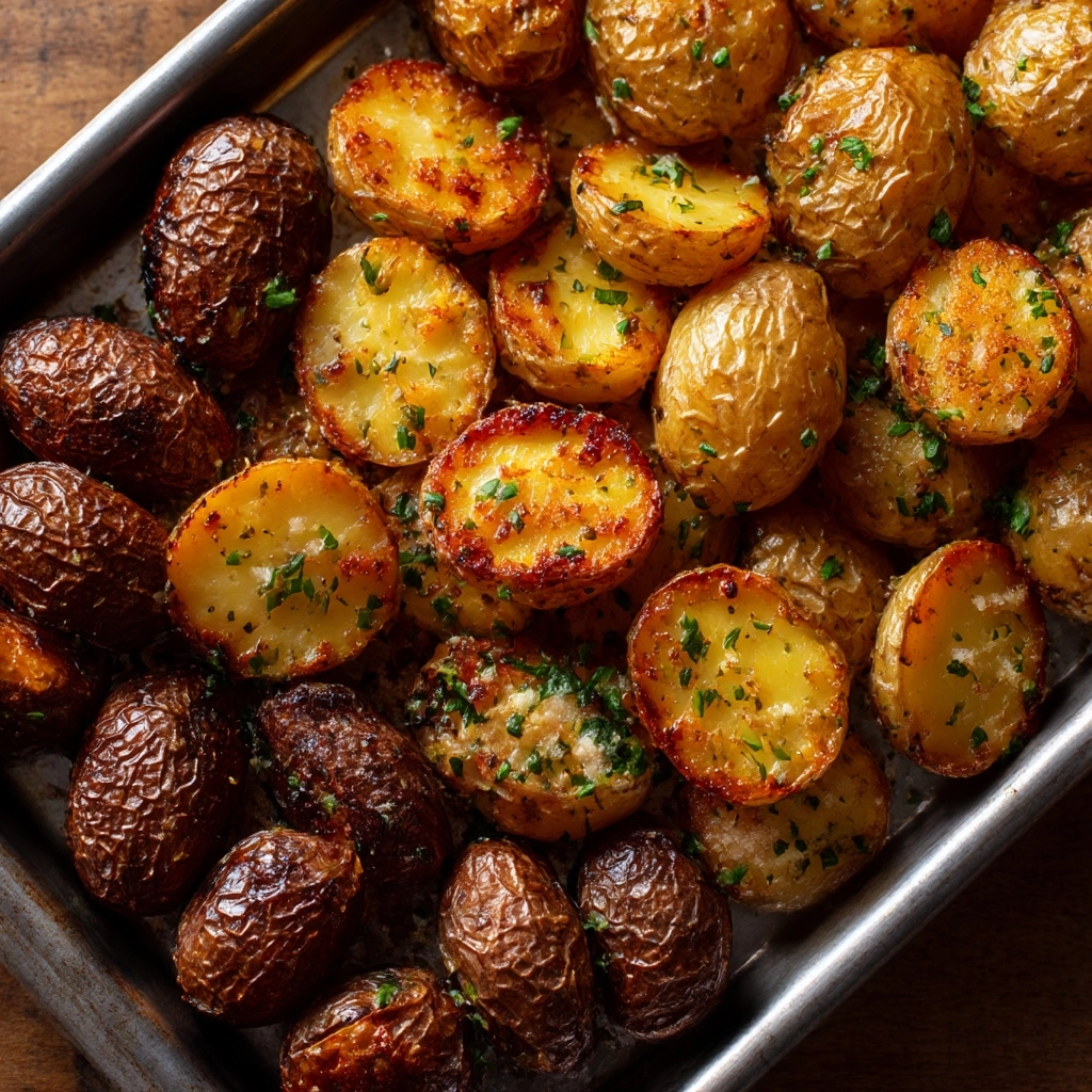 Crispy Oven Roasted Baby Potatoes Recipe - Recipe Image