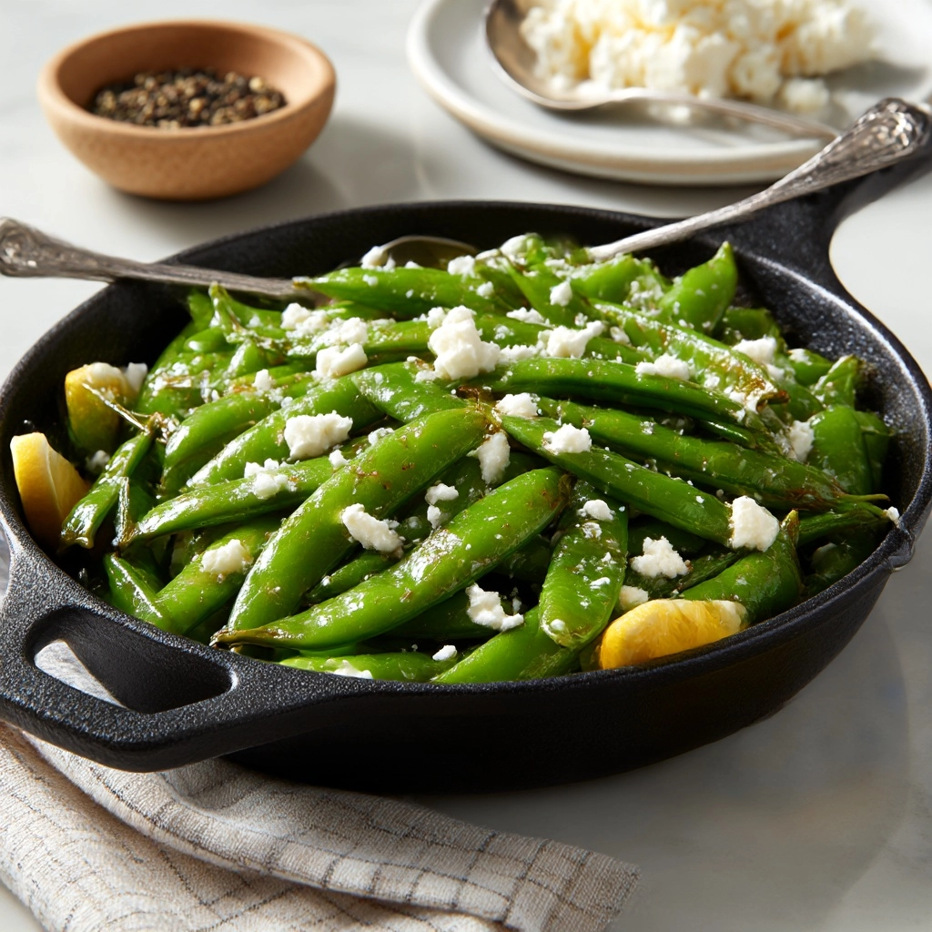 Charred Sugar Snap Peas Recipe