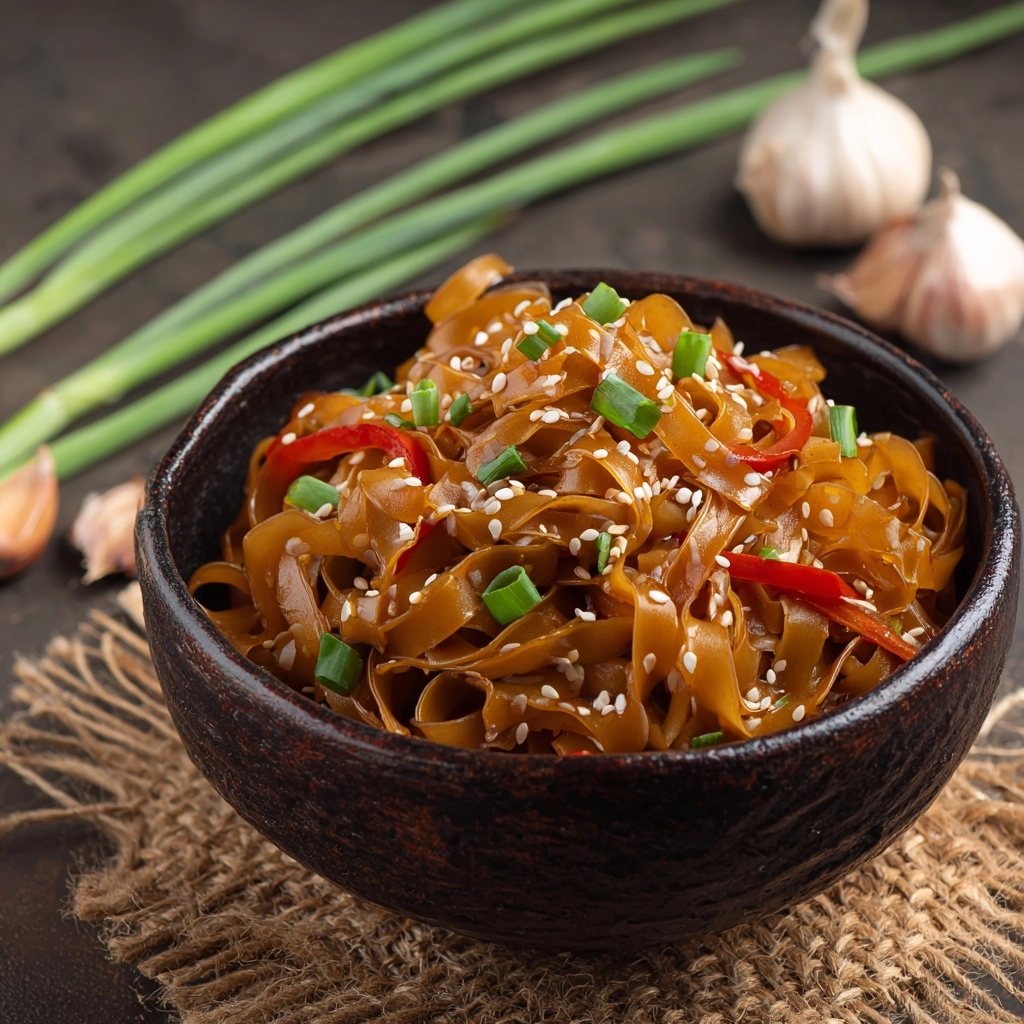 Sweet And Spicy Korean Gochujang Noodles Recipe