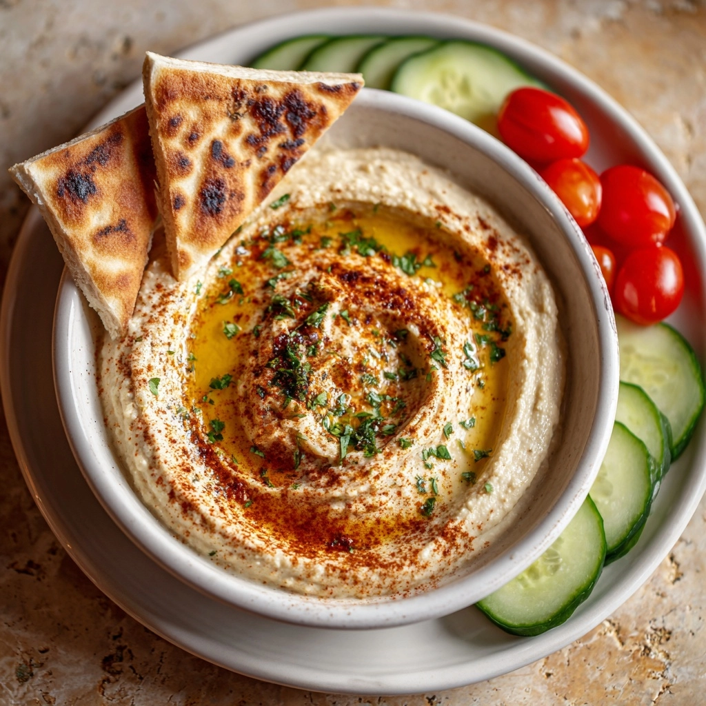 The Best and Easiest Hummus Recipe - Recipe Image