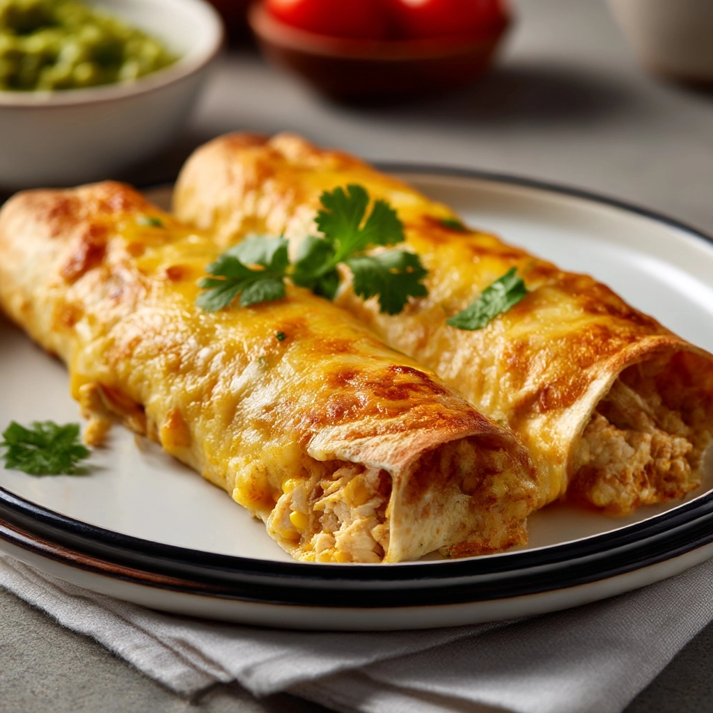 Chicken Enchiladas with Sour Cream Sauce Recipe - Recipe Image