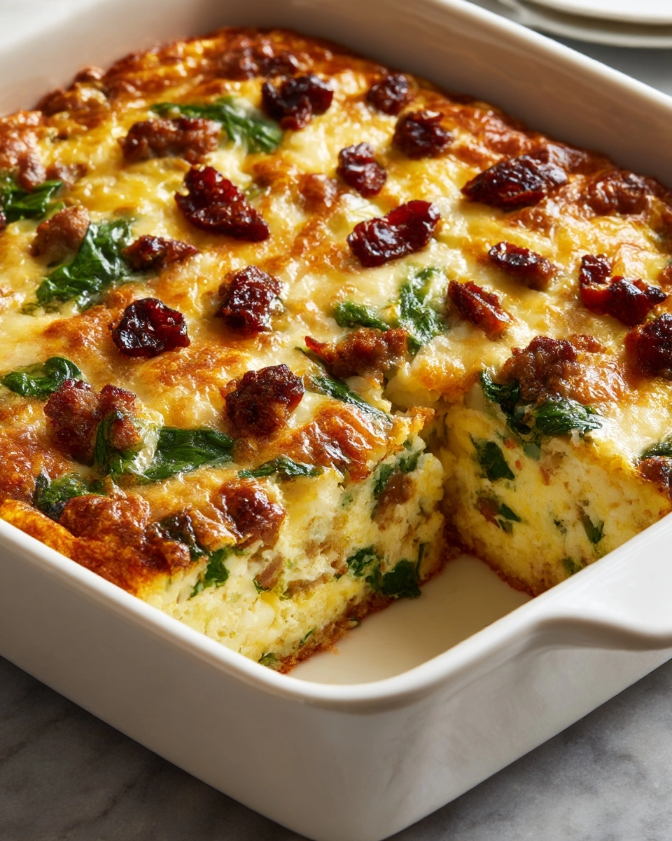 Tuscan Cottage Cheese Egg Bake Recipe