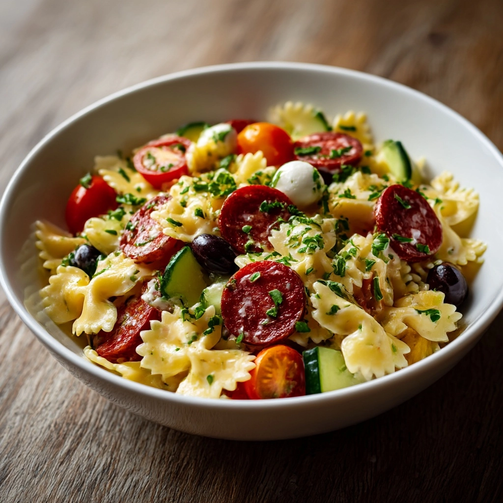 Bow Tie Italian Pasta Salad Recipe - Recipe Image