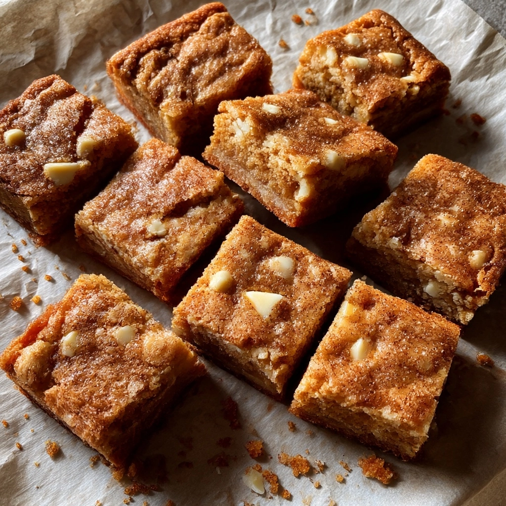 Snickerdoodle Blondies Recipe - Recipe Image