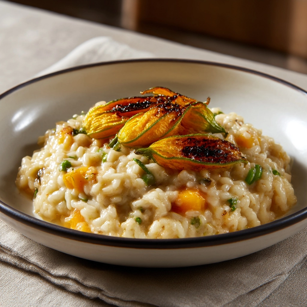Squash Blossom Risotto Recipe
