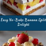 Easy No Bake Banana Split Recipe