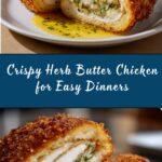 Crispy Chicken with Herb Butter Recipe