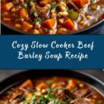 Slow Cooker Beef Barley Soup Recipe