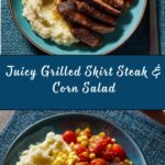 Grilled Skirt Steak with Corn and Cherry Tomato Salad Recipe