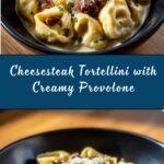 Cheesesteak Tortellini in Rich Provolone Sauce Recipe