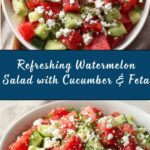 Watermelon Salad with Cucumber and Feta Recipe